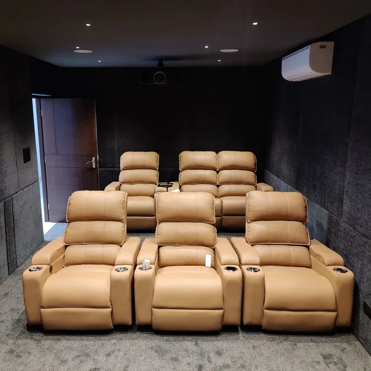 Home theatre recliners by Krit Designers